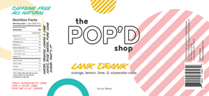 The Popd Shop Lank Drank Rose Punch Soda (68 calories)